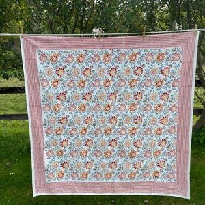 Natural Habitat tablecloth.